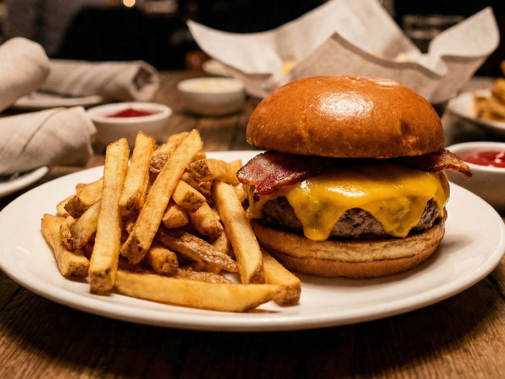 # 1 - Hamburger + French Fries