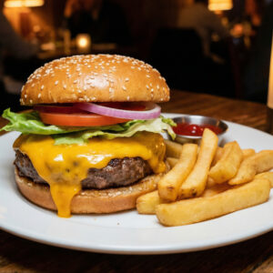 # 2 -Cheeseburger + French Fries