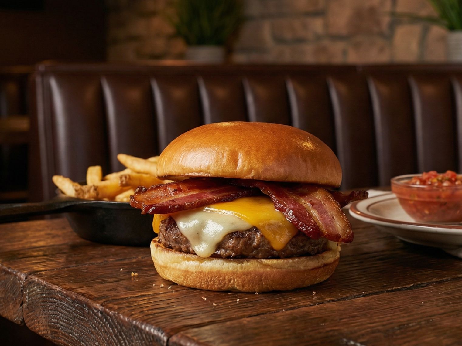 # 3 -Bacon Cheeseburger + French Fries