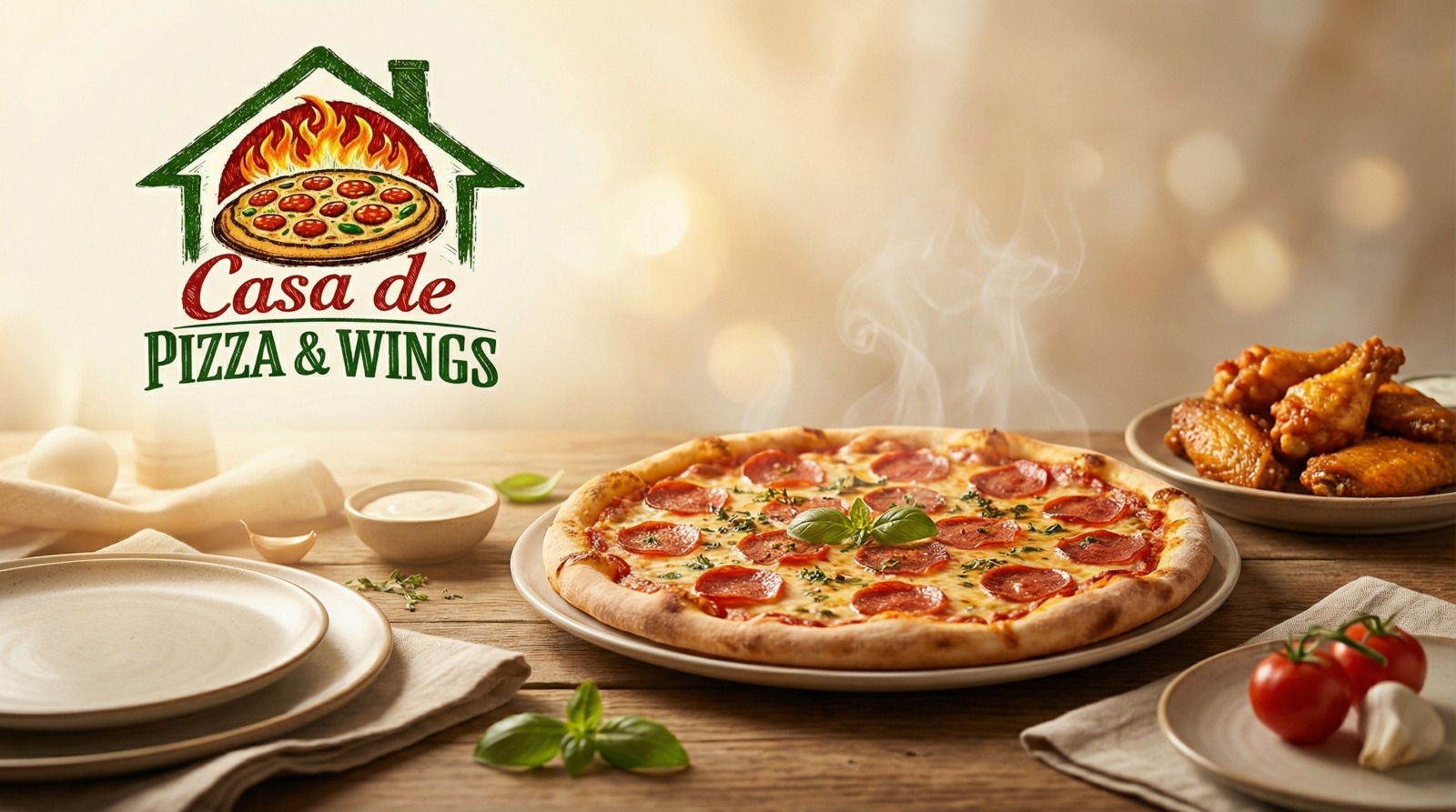 Casa de Pizza & Wings kitchen