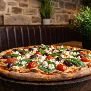 # 9 - Greek 30" Pizza