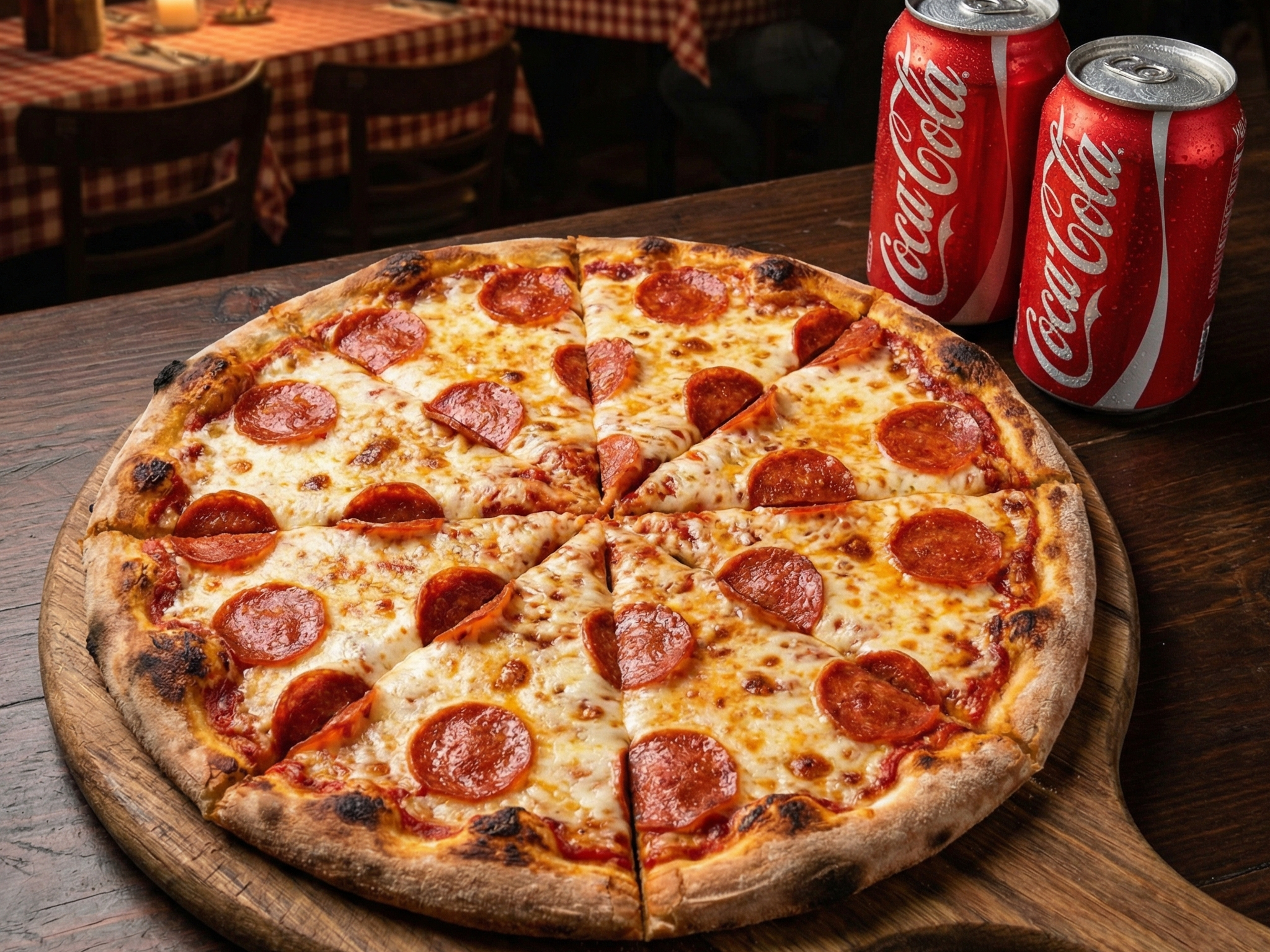 #5 - 14" Pizza + 1 Topping + 2 cans soda
