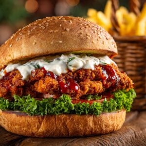 Crispy Chicken Sand + Fries