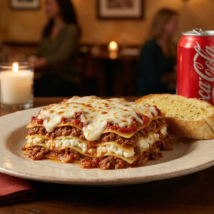 # 3- Lasagna w / Garlic Bread  â€¢ Free Can Soda