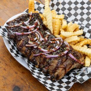 Full rack of BBQ ribs