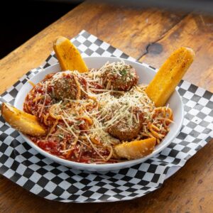 Spaghetti with meatballs